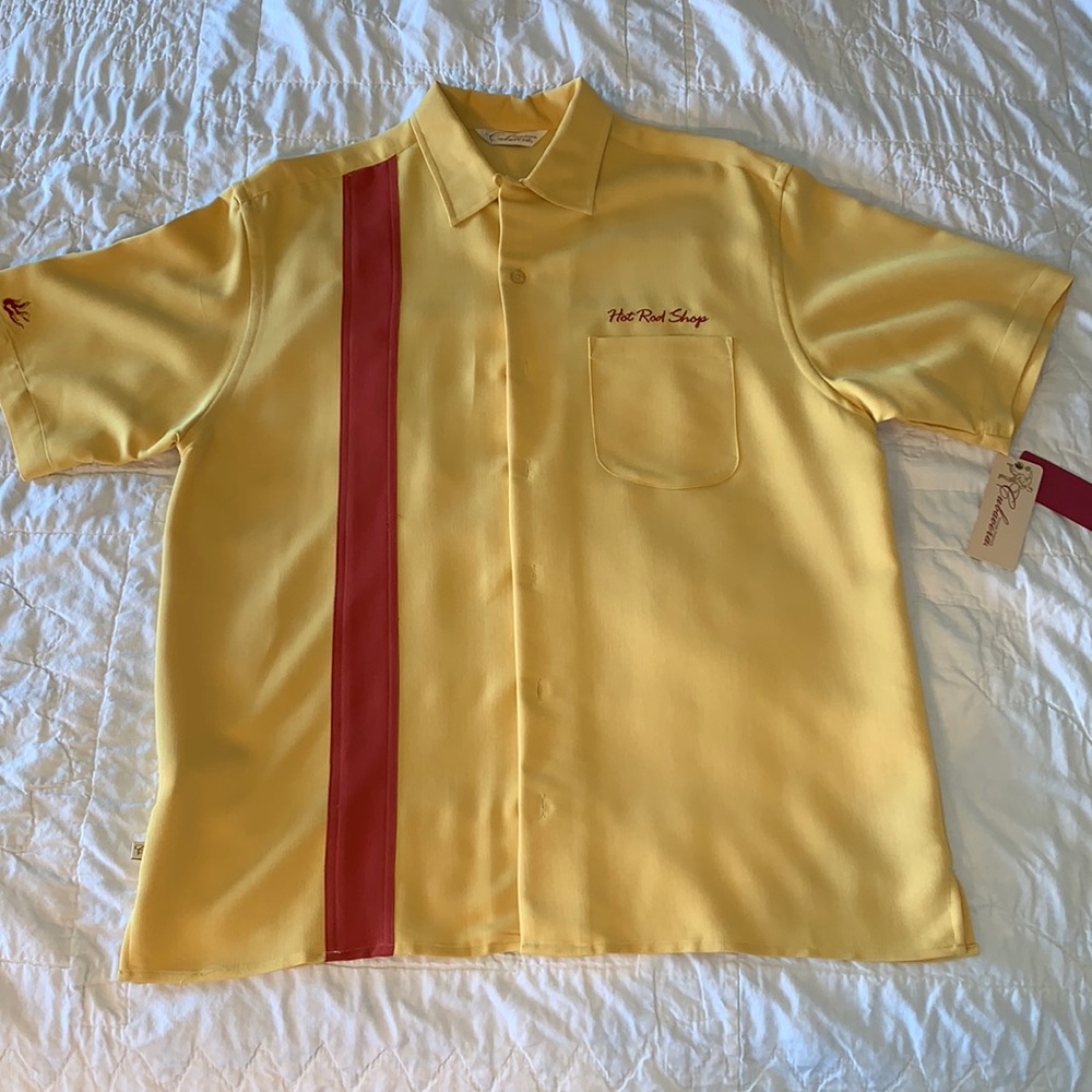Cubavera Vintage Originals Hot Rod Shop shirt.
